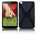 CUSTODIA GEL TPU SILICONE DOUBLE X-LINE per LG G PAD 8.3 V500 COLORE NERO