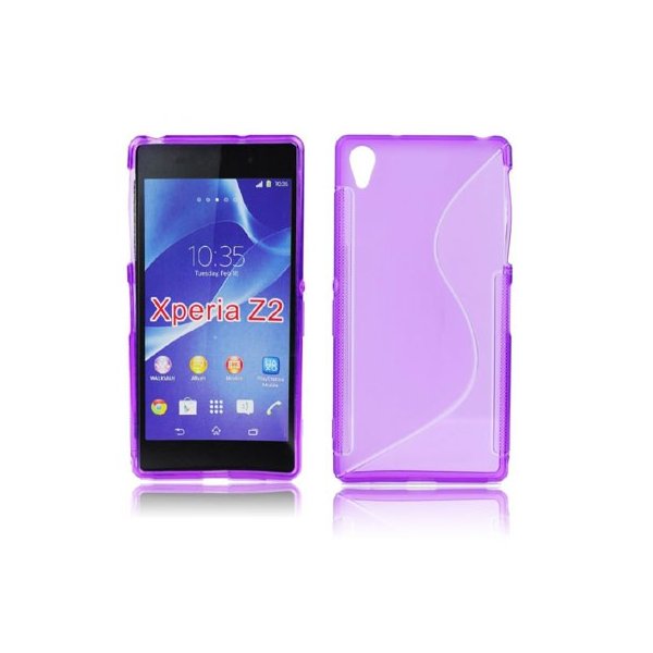 CUSTODIA GEL TPU SILICONE DOUBLE per SONY XPERIA Z2 COLORE VIOLA