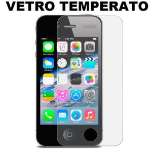 PELLICOLA per APPLE IPHONE 4, IPHONE 4s - PROTEGGI DISPLAY VETRO TEMPERATO 0,33mm