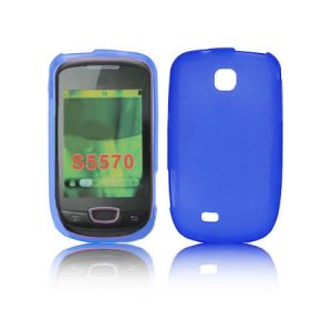 CUSTODIA GEL TPU SILICONE per SAMSUNG S5570 GALAXY NEXT COLORE BLU