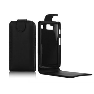 CUSTODIA FLIP VERTICALE PELLE per MOTOROLA RAZR HD XT925 COLORE NERO