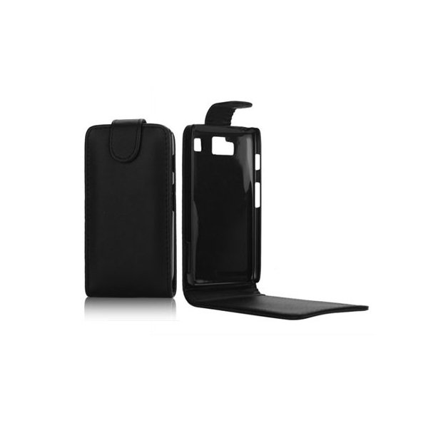 CUSTODIA FLIP VERTICALE PELLE per MOTOROLA RAZR HD XT925 COLORE NERO