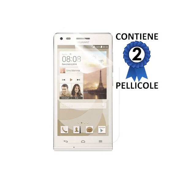 PELLICOLA PROTEGGI DISPLAY per HUAWEI ASCEND G6 CONFEZIONE 2 PEZZI (NO G6 4G)