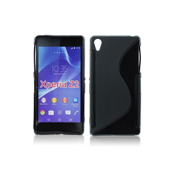 CUSTODIA GEL TPU SILICONE DOUBLE per SONY XPERIA Z2 COLORE NERO