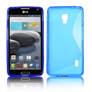 CUSTODIA GEL TPU SILICONE DOUBLE per LG OPTIMUS F6, D500, D505 COLORE BLU