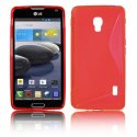 CUSTODIA GEL TPU SILICONE DOUBLE per LG OPTIMUS F6, D500, D505 COLORE ROSSO