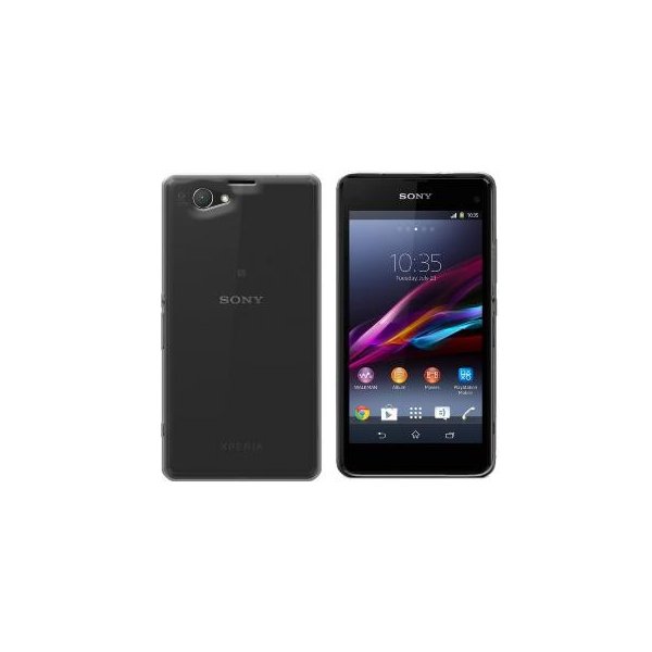 CUSTODIA GEL TPU SILICONE per SONY XPERIA Z1 COMPACT, XPERIA Z1 MINI, D5503 COLORE NERO