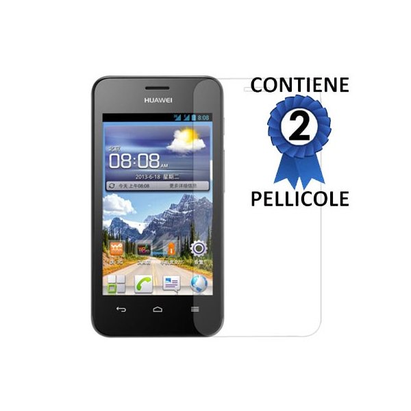 PELLICOLA PROTEGGI DISPLAY per HUAWEI ASCEND Y320 CONFEZIONE 2 PEZZI