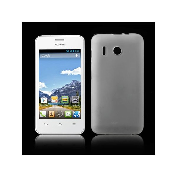 CUSTODIA GEL TPU SILICONE per HUAWEI ASCEND Y320 COLORE BIANCO