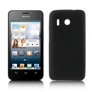 CUSTODIA GEL TPU SILICONE per HUAWEI ASCEND Y320 COLORE NERO