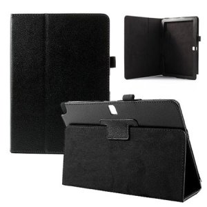 CUSTODIA BOOK ORIZZONTALE PELLE per SAMSUNG GALAXY NOTE 10.1" (2014 EDITION) CON STAND E PORTA PENNA NERO