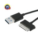 CAVO USB 3.0 per HUAWEI MEDIAPAD 10 FHD LUNGHEZZA 1 MT COLORE NERO