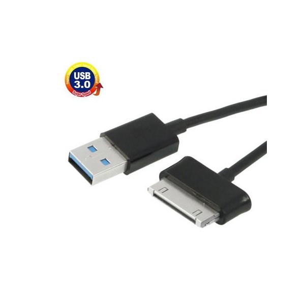 CAVO USB 3.0 per HUAWEI MEDIAPAD 10 FHD LUNGHEZZA 1 MT COLORE NERO