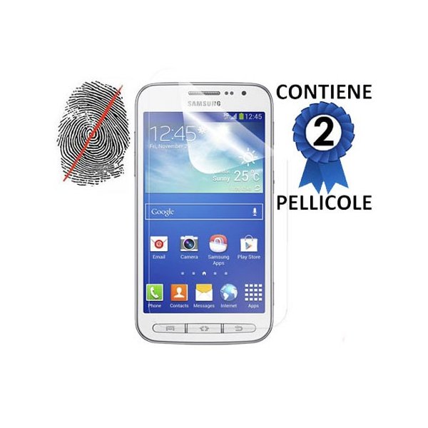 PELLICOLA PROTEGGI DISPLAY ANTI IMPRONTA per SAMSUNG I8580 GALAXY CORE ADVANCE CONFEZIONE 2 PEZZI