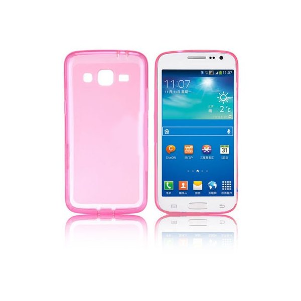 CUSTODIA GEL TPU SILICONE per SAMSUNG G3812 GALAXY WIN PRO COLORE ROSA