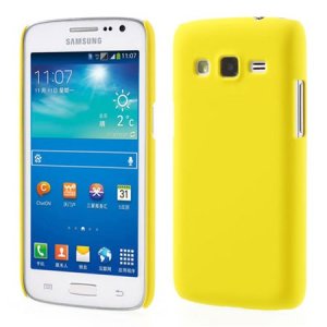 CUSTODIA BACK RIGIDA per SAMSUNG G3812 GALAXY WIN PRO COLORE GIALLO