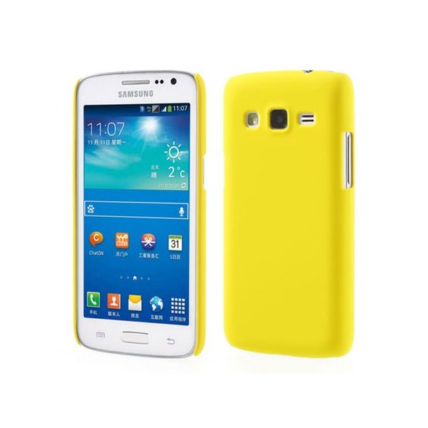 CUSTODIA BACK RIGIDA per SAMSUNG G3812 GALAXY WIN PRO COLORE GIALLO