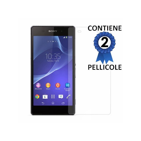 PELLICOLA PROTEGGI DISPLAY per SONY XPERIA Z2 CONFEZIONE 2 PEZZI