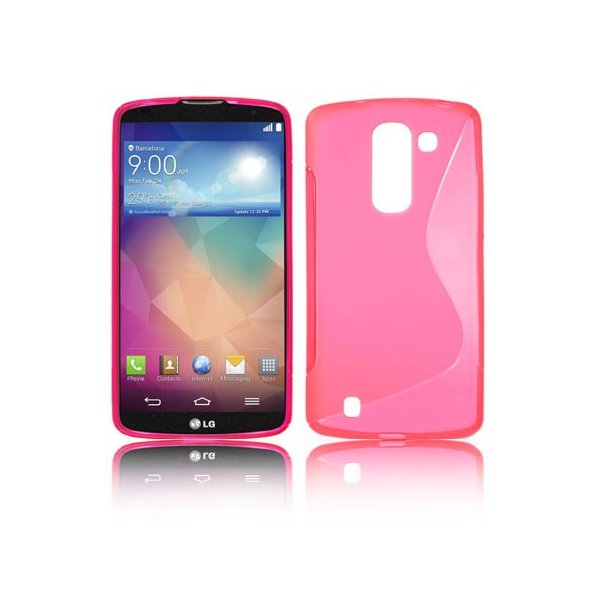 CUSTODIA GEL TPU SILICONE DOUBLE per LG G PRO 2, D837, D838, F350 COLORE ROSA