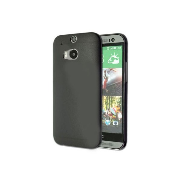 CUSTODIA BACK RIGIDA ULTRA SLIM DA 0,35mm per HTC ONE 2 ( M8 ), ONE M8s COLORE NERO