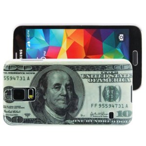 CUSTODIA BACK RIGIDA per SAMSUNG G900F GALAXY S5, GALAXY S5 NEO G903F, GALAXY S5 PLUS FANTASIA DOLLARO USA