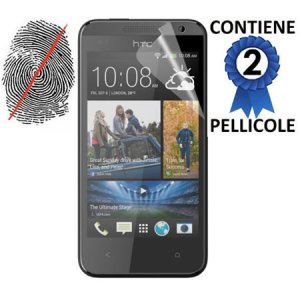 PELLICOLA PROTEGGI DISPLAY ANTIMPRONTA per HTC DESIRE 300 CONFEZIONE 2 PEZZI