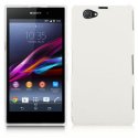 CUSTODIA BACK RIGIDA per SONY XPERIA Z1 COMPACT, XPERIA Z1 MINI, D5503 COLORE BIANCO