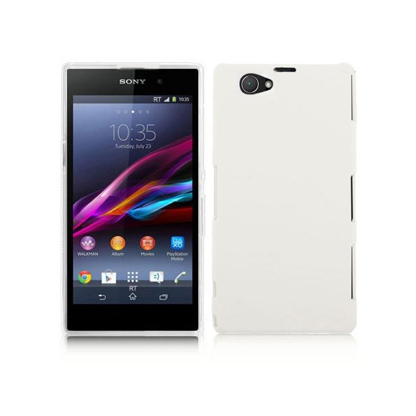 CUSTODIA BACK RIGIDA per SONY XPERIA Z1 COMPACT, XPERIA Z1 MINI, D5503 COLORE BIANCO