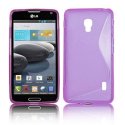 CUSTODIA GEL TPU SILICONE DOUBLE per LG OPTIMUS F6, D500, D505 COLORE VIOLA