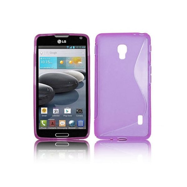 CUSTODIA GEL TPU SILICONE DOUBLE per LG OPTIMUS F6, D500, D505 COLORE VIOLA