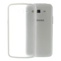 CUSTODIA BACK RIGIDA per SAMSUNG G7106 GALAXY GRAND 2, G7100, G7102, G7105 TRASPARENTE CON CORNICE COLORE BIANCO