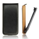 CUSTODIA FLIP VERTICALE SLIM PELLE per SAMSUNG N7500 GALAXY NOTE 3 NEO, N7502 GALAXY NOTE 3 NEO DUOS, N7505 COLORE NERO