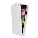 CUSTODIA FLIP VERTICALE PELLE per WIKO CINK FIVE COLORE BIANCO