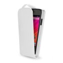 CUSTODIA FLIP VERTICALE PELLE per WIKO OZZY COLORE BIANCO