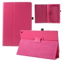 CUSTODIA BOOK PELLE per NOKIA LUMIA 2520, 10.1" POLLICI CON STAND E PORTA PENNA COLORE FUCSIA