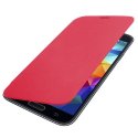 CUSTODIA FLIP COVER ORIZZONTALE per SAMSUNG G900 GALAXY S5, GALAXY S5 PLUS COLORE ROSSO