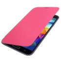 CUSTODIA FLIP COVER ORIZZONTALE per SAMSUNG G900 GALAXY S5, GALAXY S5 PLUS COLORE ROSA