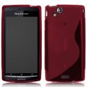 CUSTODIA GEL TPU SILICONE DOUBLE per SONY-ERICSSON X12 XPERIA ARC, ARC s, LT15i, LT18i COLORE ROSSO