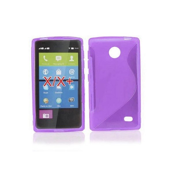 CUSTODIA GEL TPU SILICONE DOUBLE per NOKIA X, X+ COLORE VIOLA