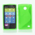 CUSTODIA GEL TPU SILICONE DOUBLE per NOKIA X, X+ COLORE VERDE