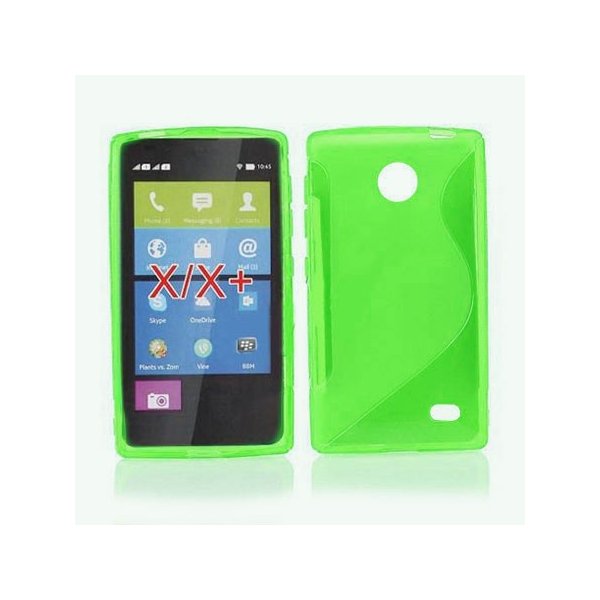 CUSTODIA GEL TPU SILICONE DOUBLE per NOKIA X, X+ COLORE VERDE