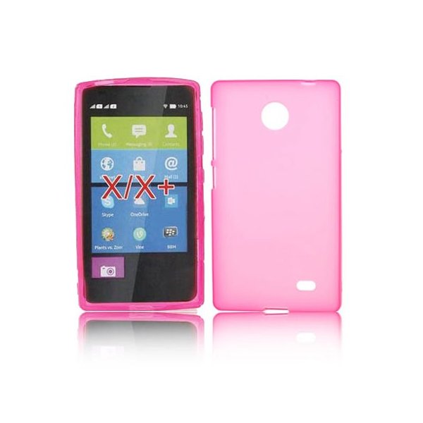 CUSTODIA GEL TPU SILICONE per NOKIA X, X+ COLORE ROSA