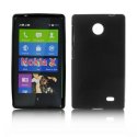 CUSTODIA GEL TPU SILICONE per NOKIA X, X+ COLORE NERO