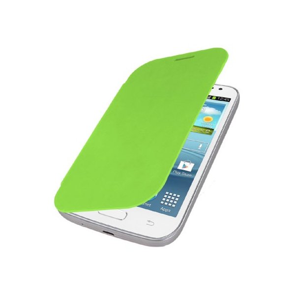 CUSTODIA FLIP COVER ORIZZONTALE per SAMSUNG I9080 GALAXY GRAND, I9082 GRAND DUOS VERDE