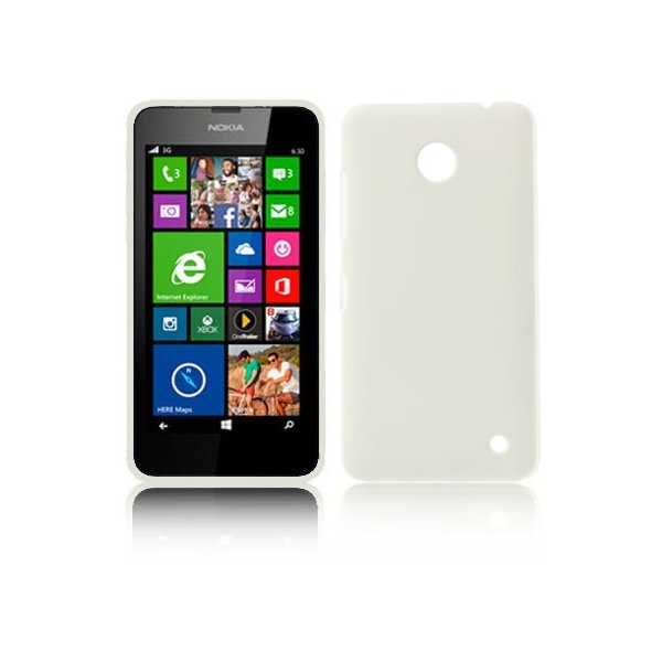 CUSTODIA BACK RIGIDA per NOKIA LUMIA 630 COLORE BIANCO