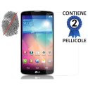 PELLICOLA PROTEGGI DISPLAY ANTI IMPRONTA per LG G PRO 2, D837, D838, F350 CONFEZIONE 2 PEZZI