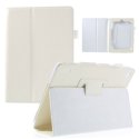 CUSTODIA BOOK ORIZZONTALE PELLE per ACER ICONIA TAB A1-810 7,9" POLLICI CON STAND E PORTA PENNA BIANCO