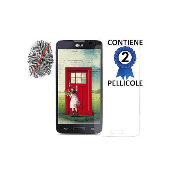 PELLICOLA PROTEGGI DISPLAY ANTI IMPRONTA per LG L90, D405N CONFEZIONE 2 PEZZI