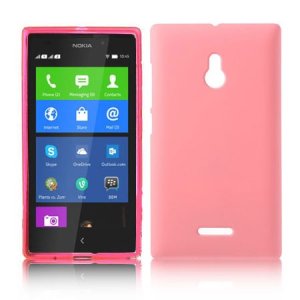 CUSTODIA BACK RIGIDA per NOKIA XL COLORE ROSA