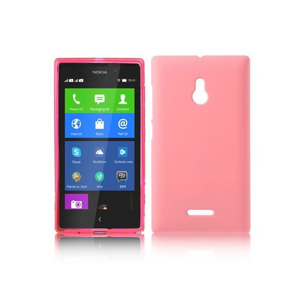 CUSTODIA BACK RIGIDA per NOKIA XL COLORE ROSA